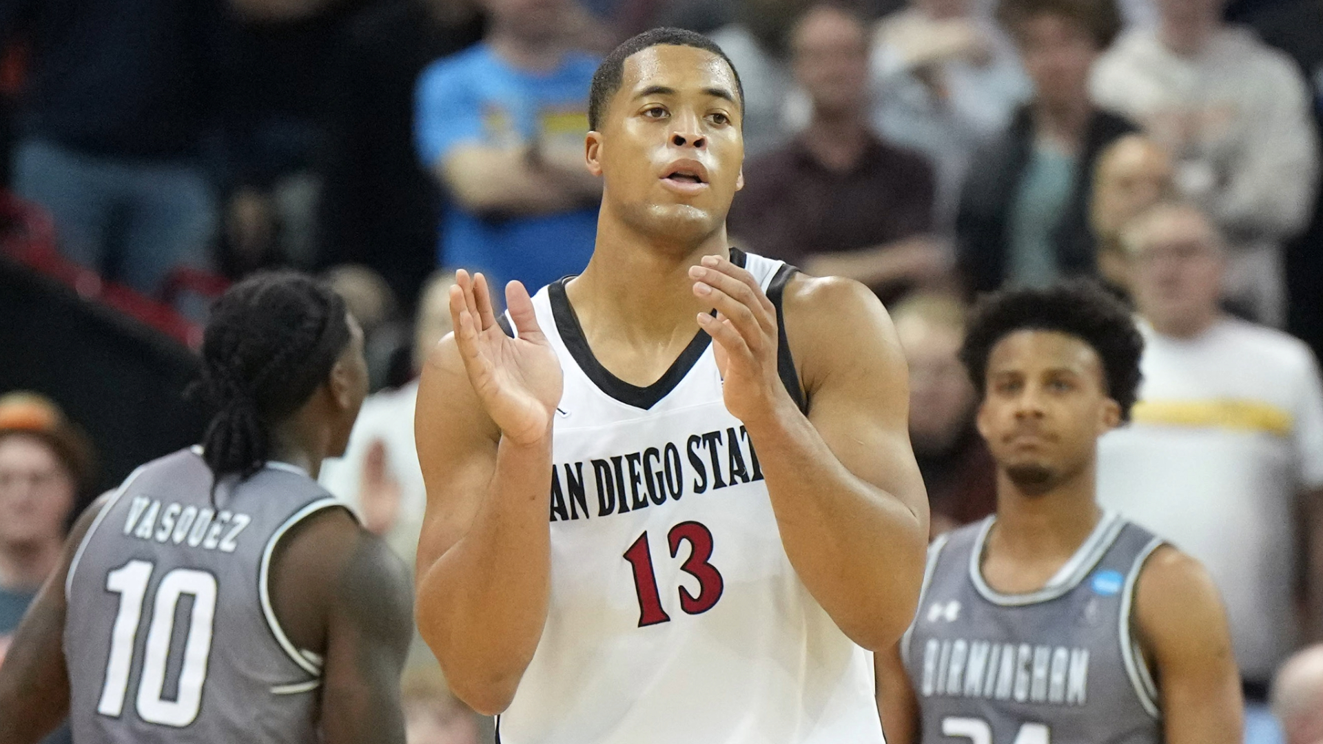 San Diego State Aztecs forward Jaedon LeDee