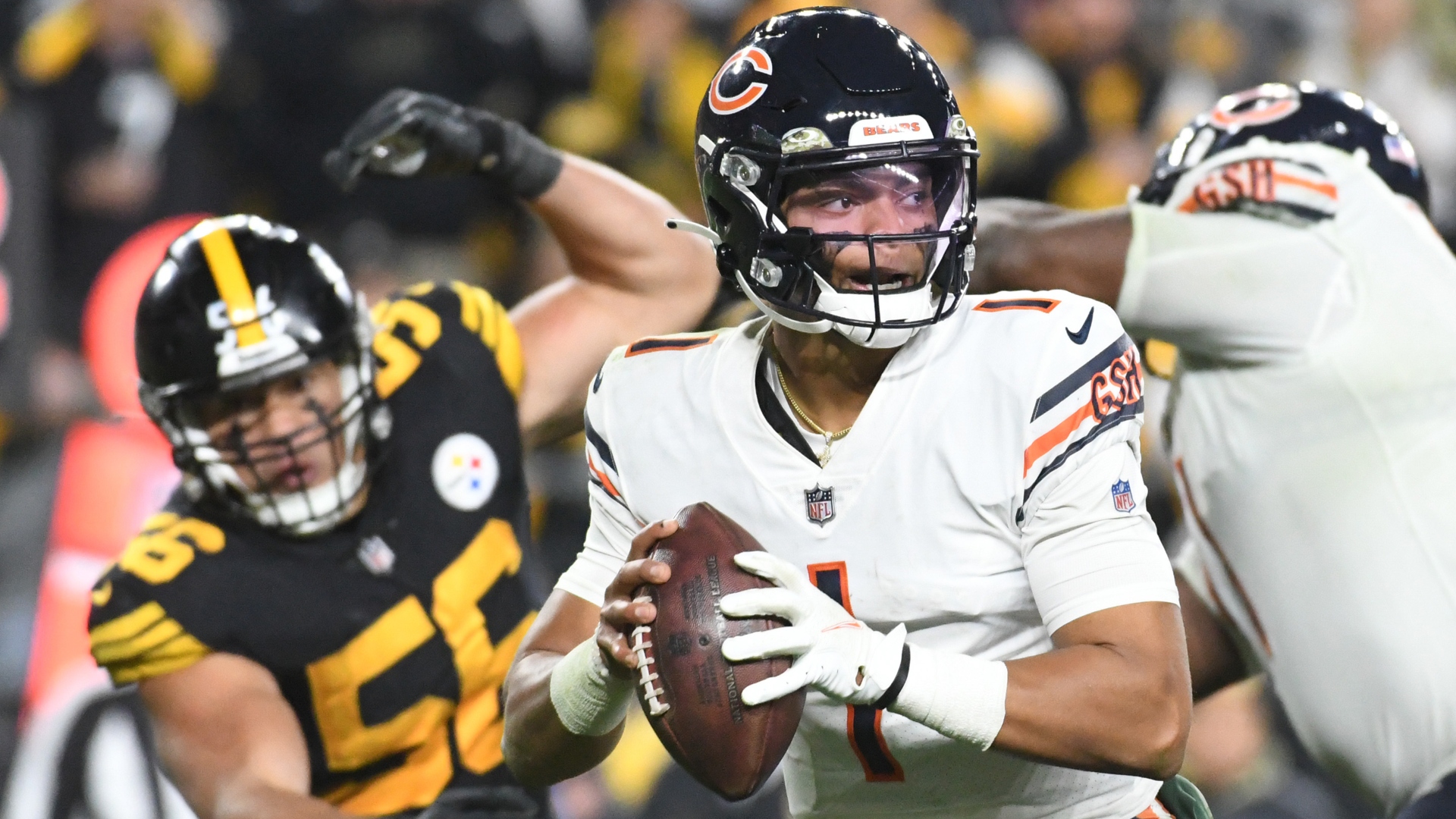 Chicago Bears quarterback Justin Fields