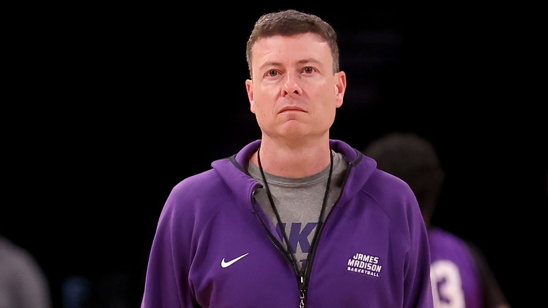 James Madison Dukes head coach Mark Byington