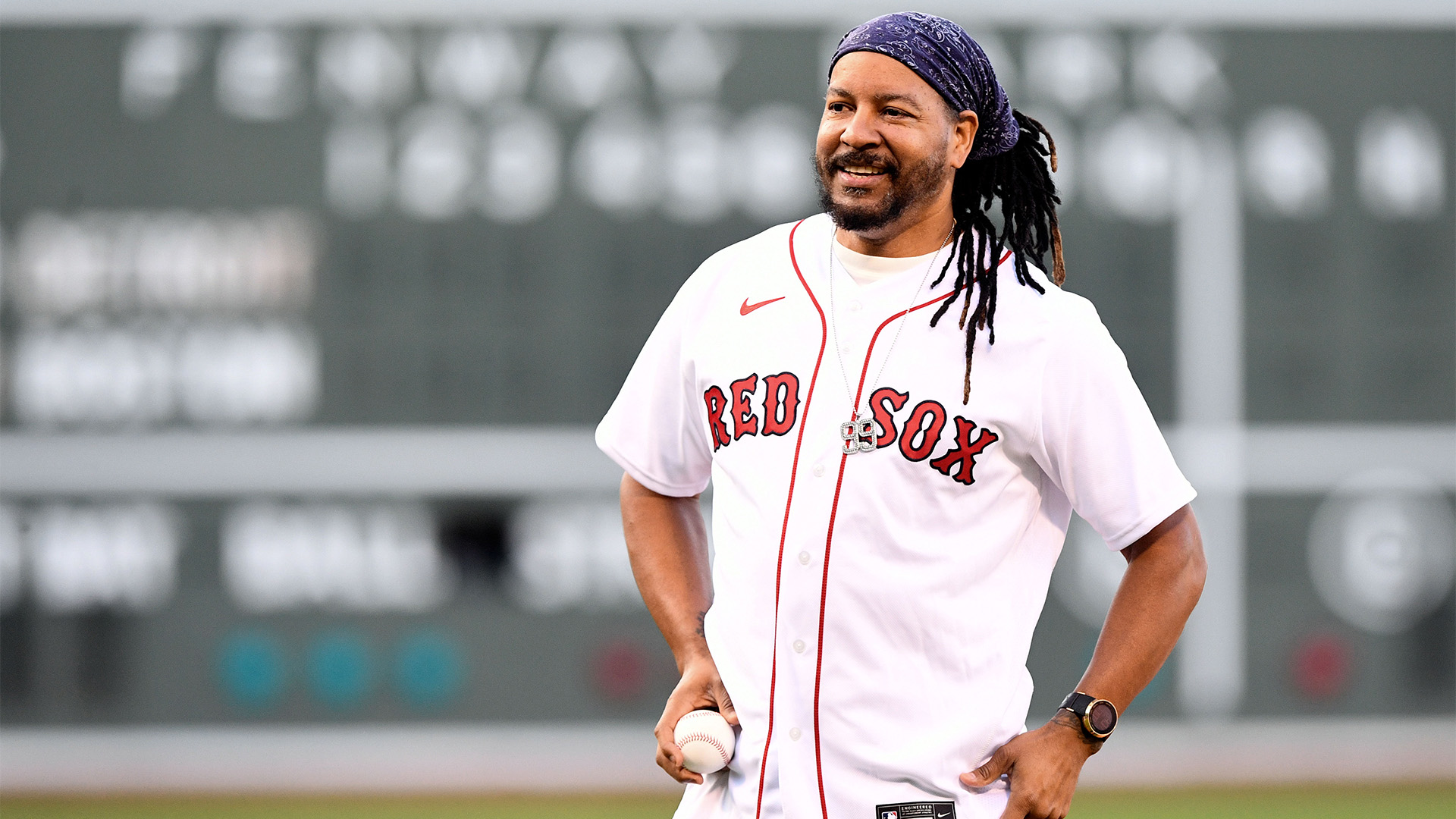 Former Boston Red Sox outfielder Manny Ramirez