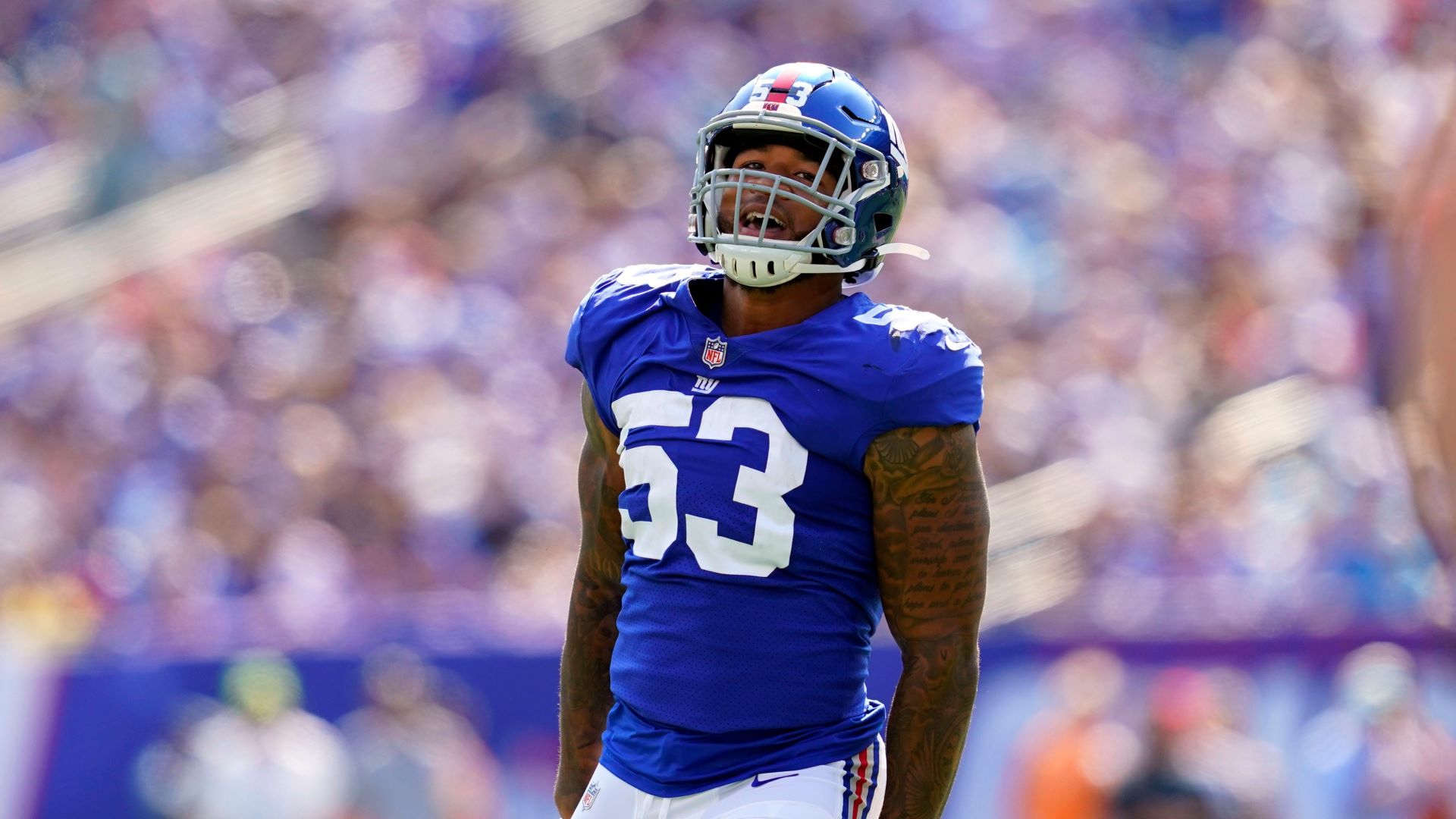 New England Patriots linebacker Oshane Ximines