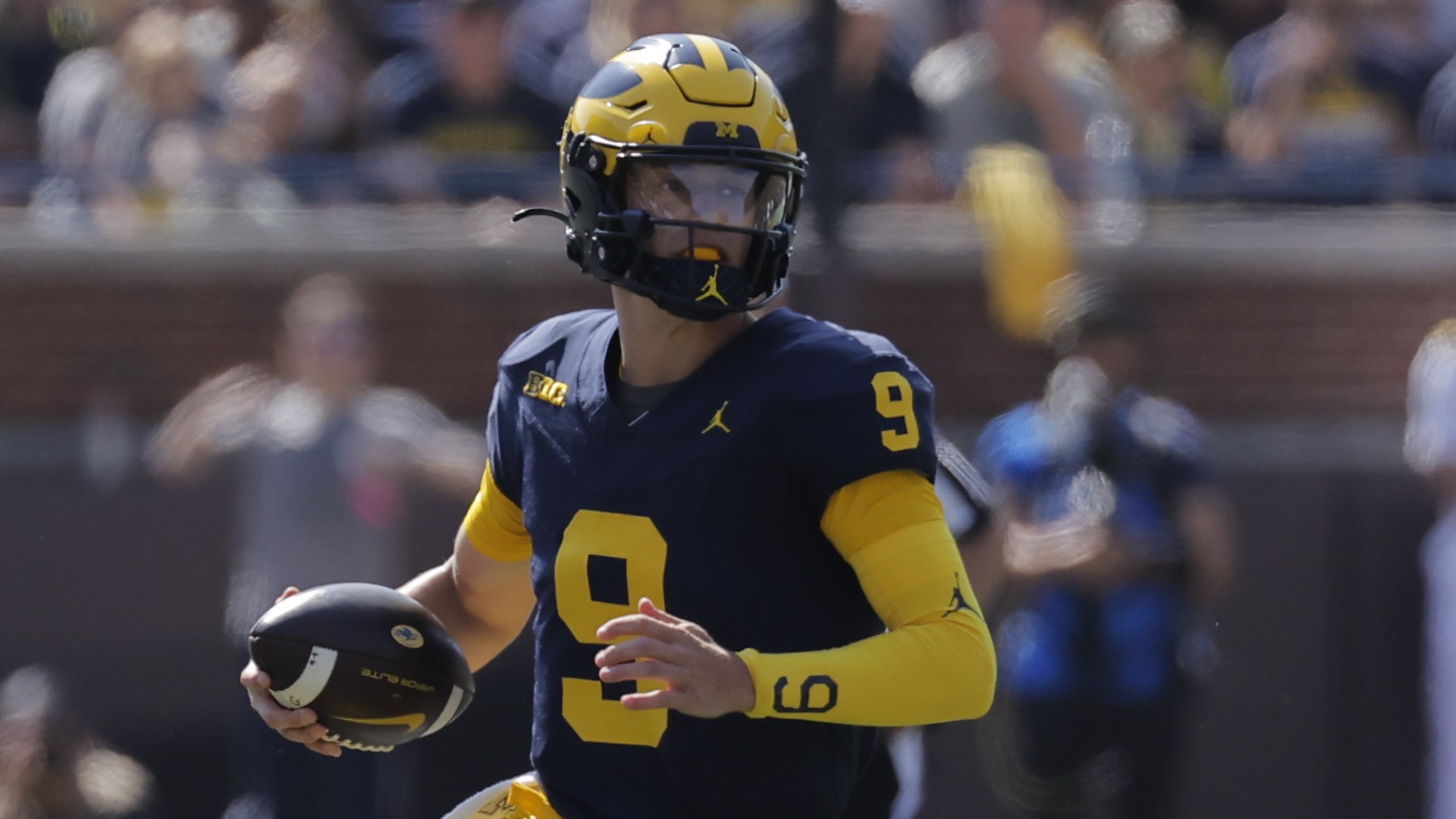 NFL draft prospect J.J. McCarthy