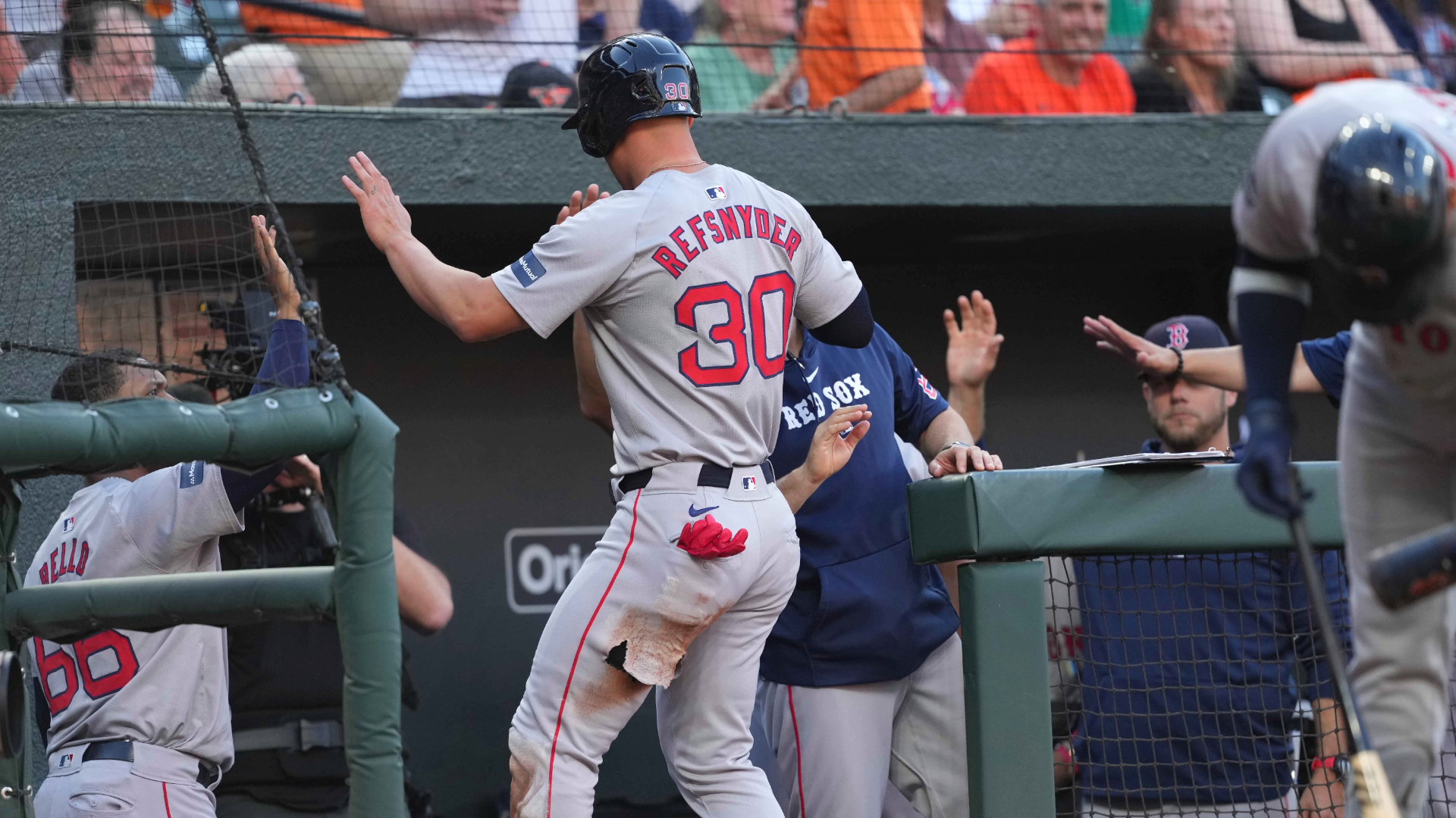 Boston Red Sox outfielder Rob Refsnyder