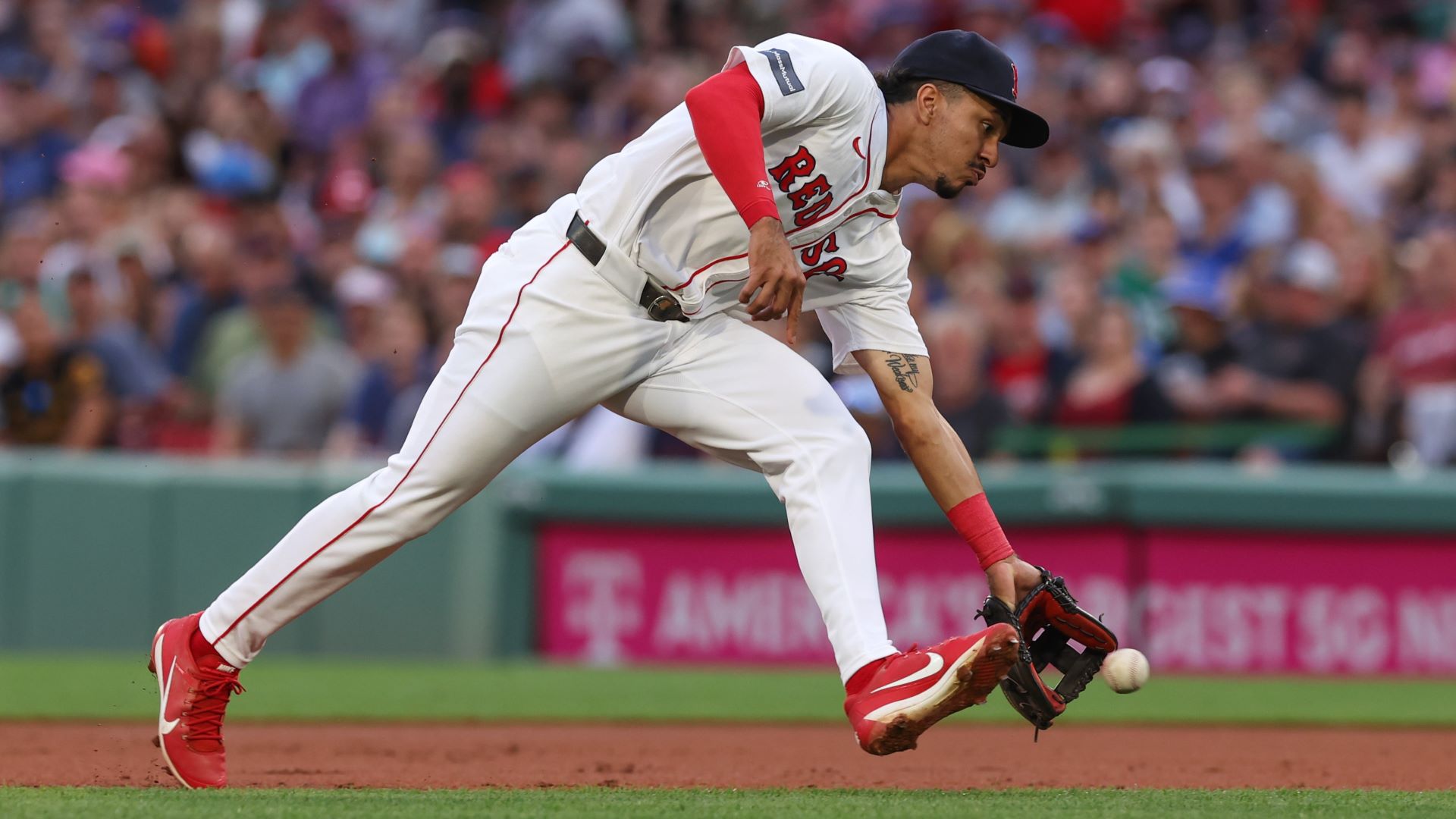 Boston Red Sox infielder David Hamilton