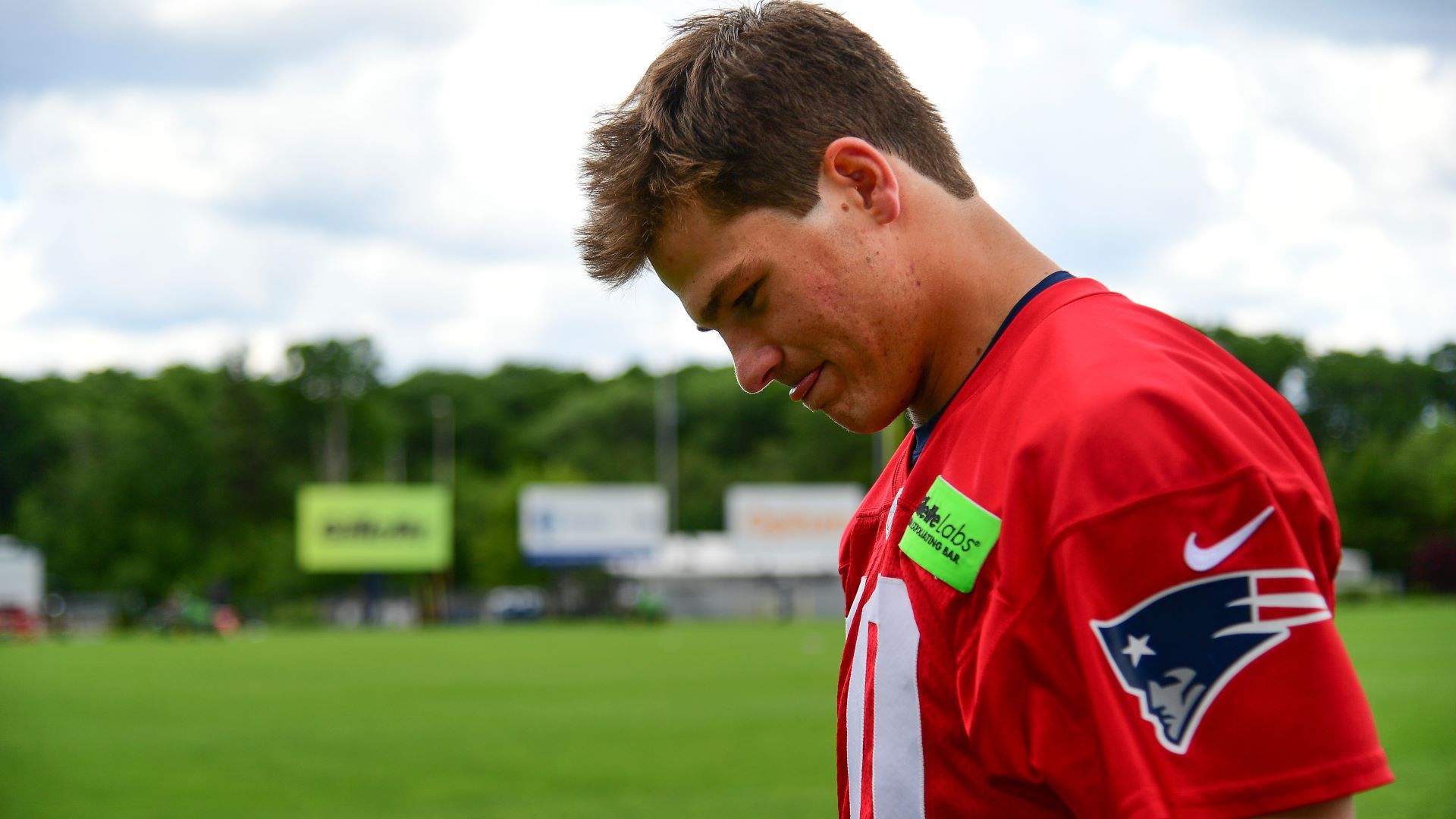 New England Patriots quarterback Drake Maye