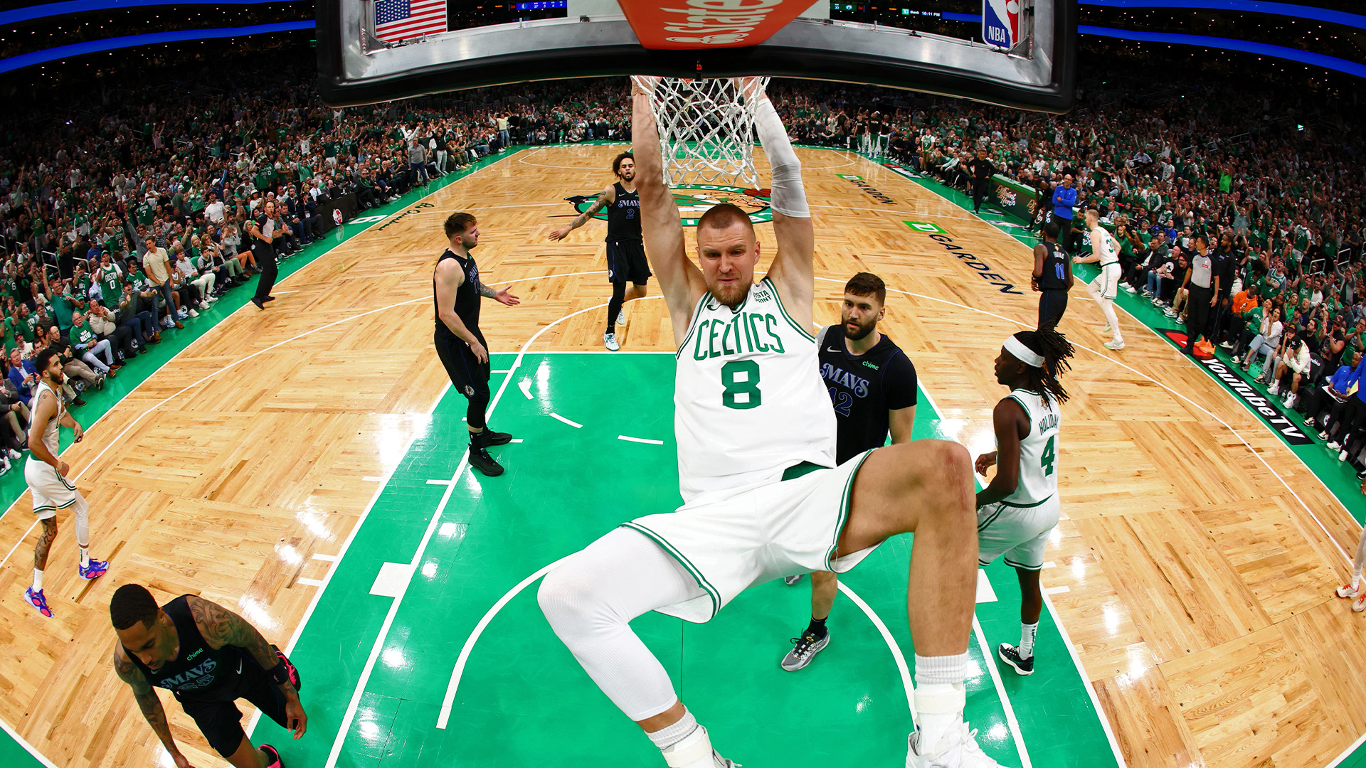 Boston Celtics center Kristaps Porzingis
