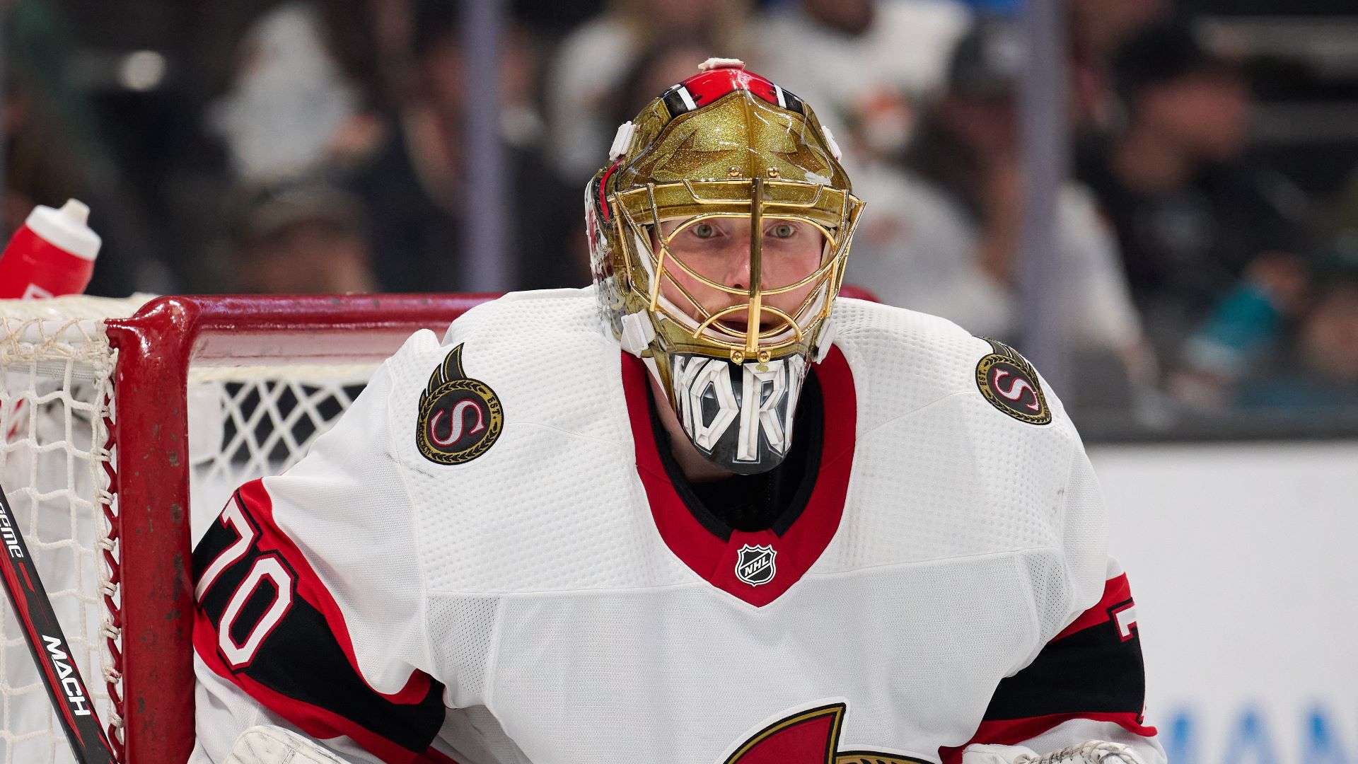 Boston Bruins goalie Joonas Korpisalo