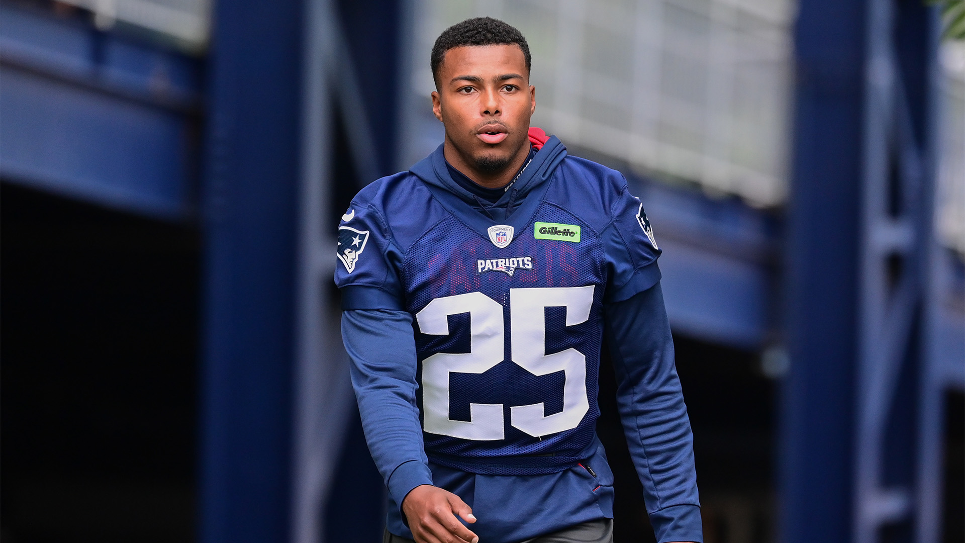 New England Patriots cornerback Marcus Jones