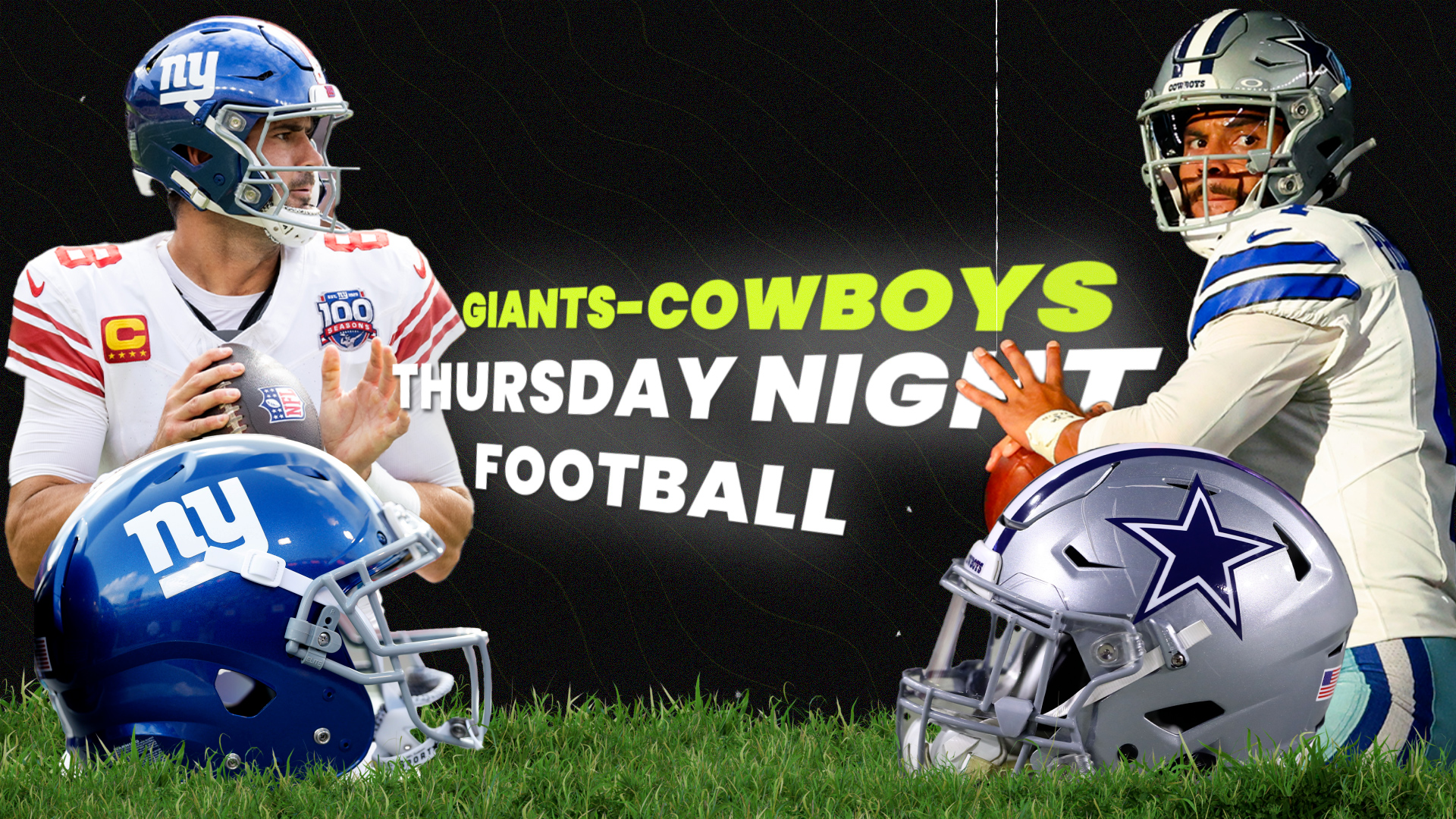 Cowboys QB Day Prescott and Giants QB Daniel Jones