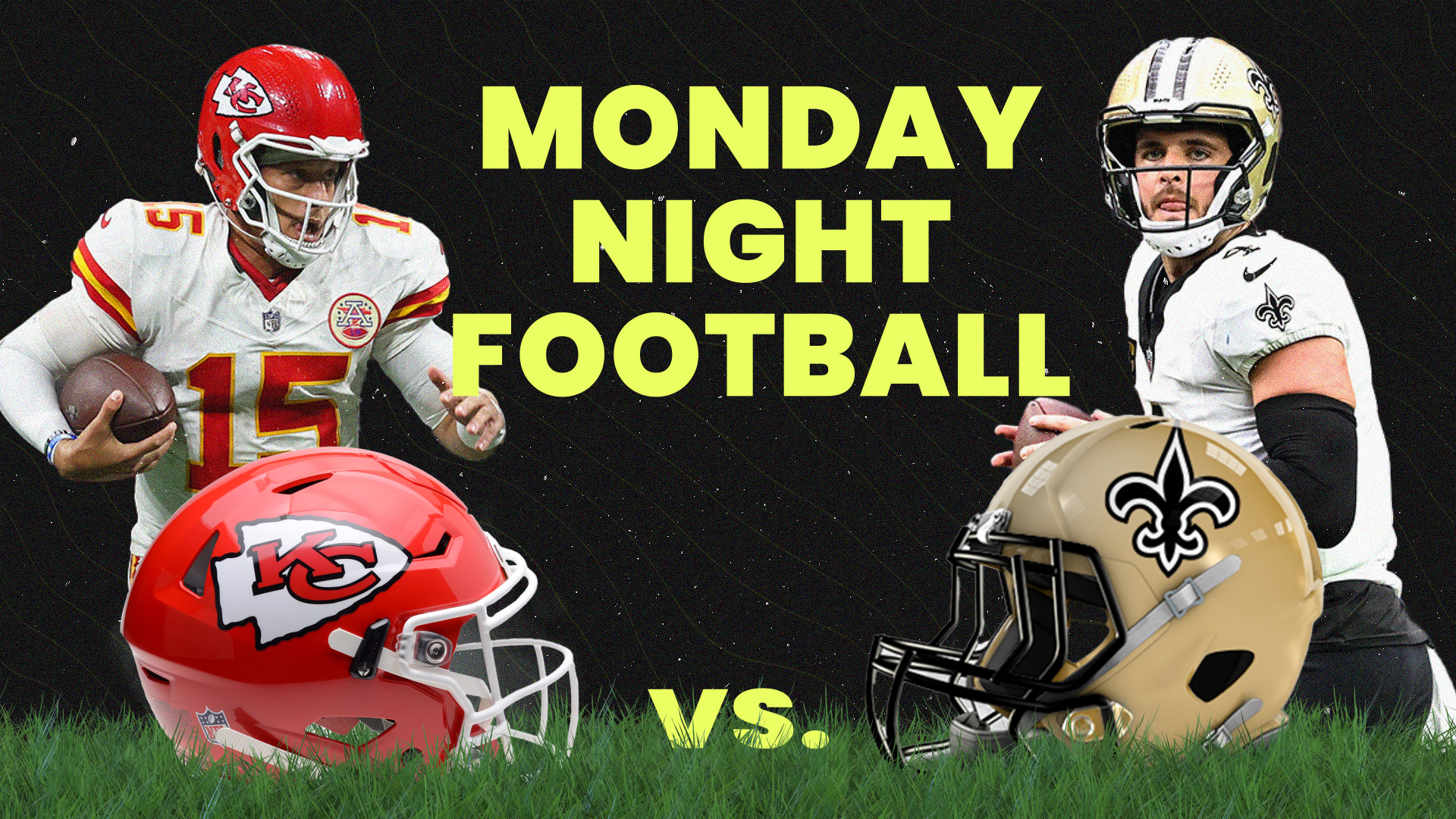 Saints quarterback Derek Carr Chiefs quarterback Patrick Mahomes