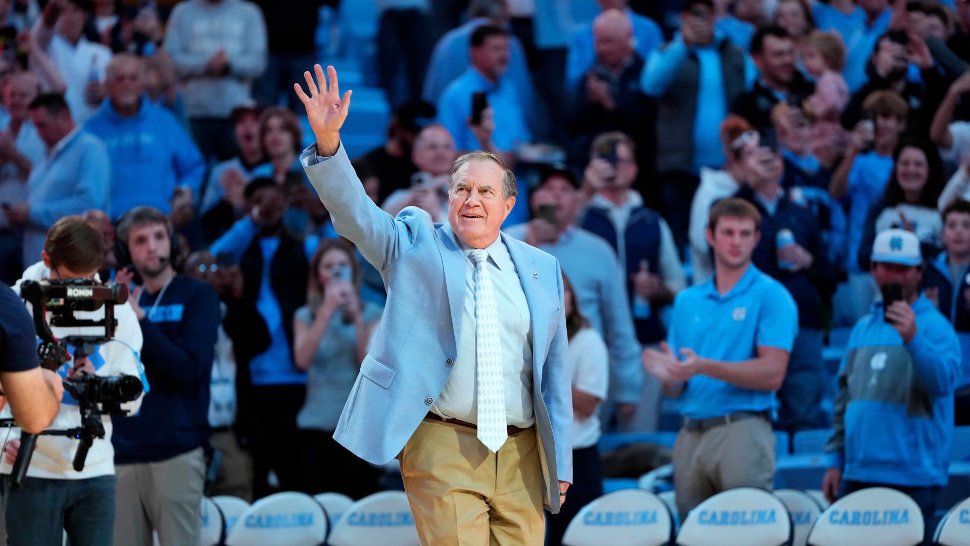 North Carolina head coach Bill Belichick