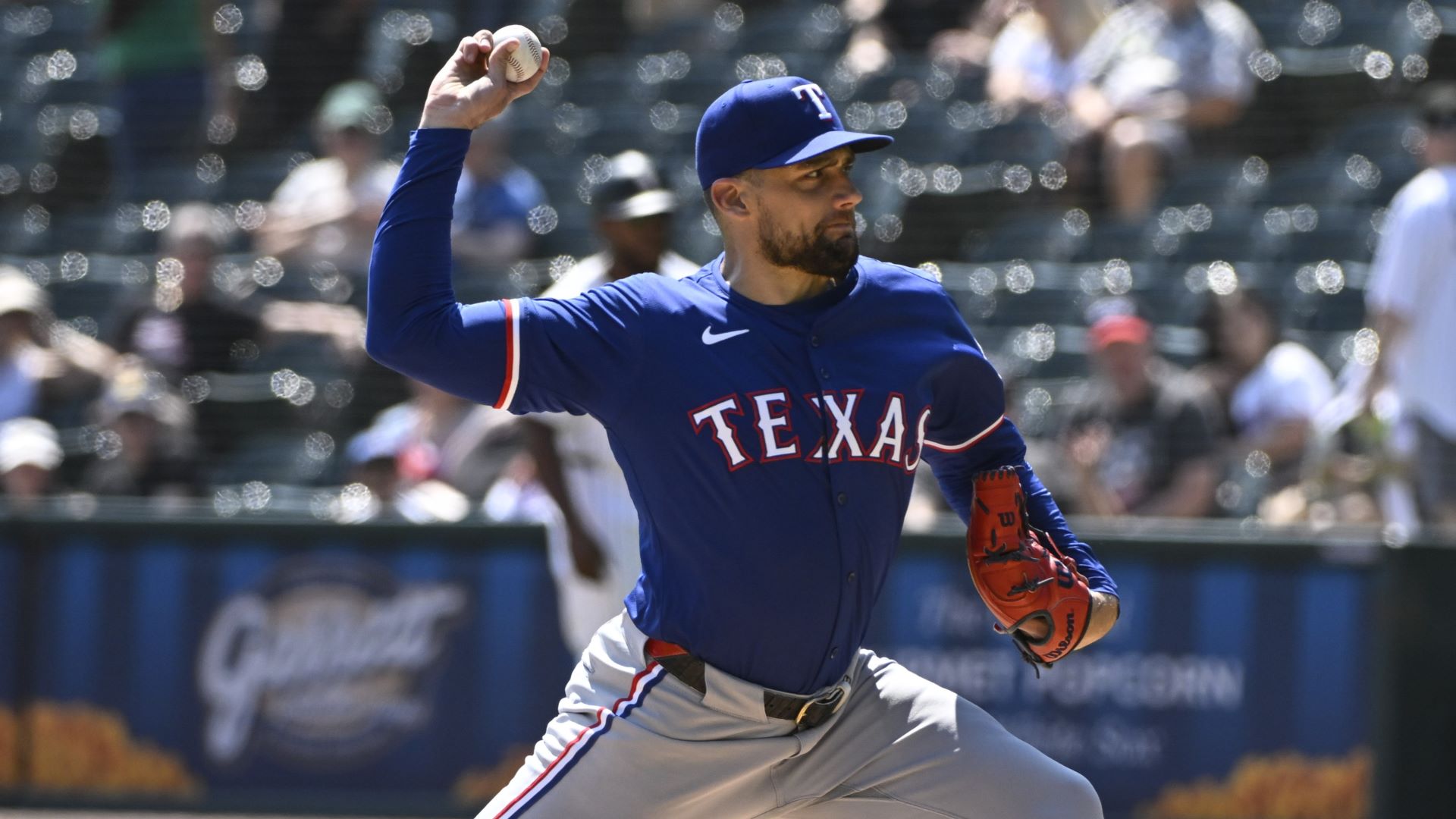 Texas Rangers pitcher Nathan Eovaldi
