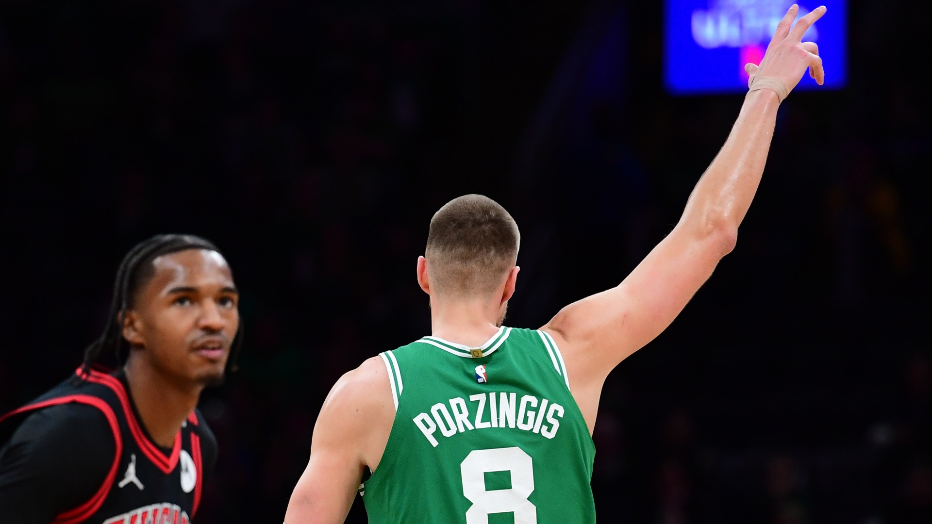 Boston Celtics center Kristaps Porzingis