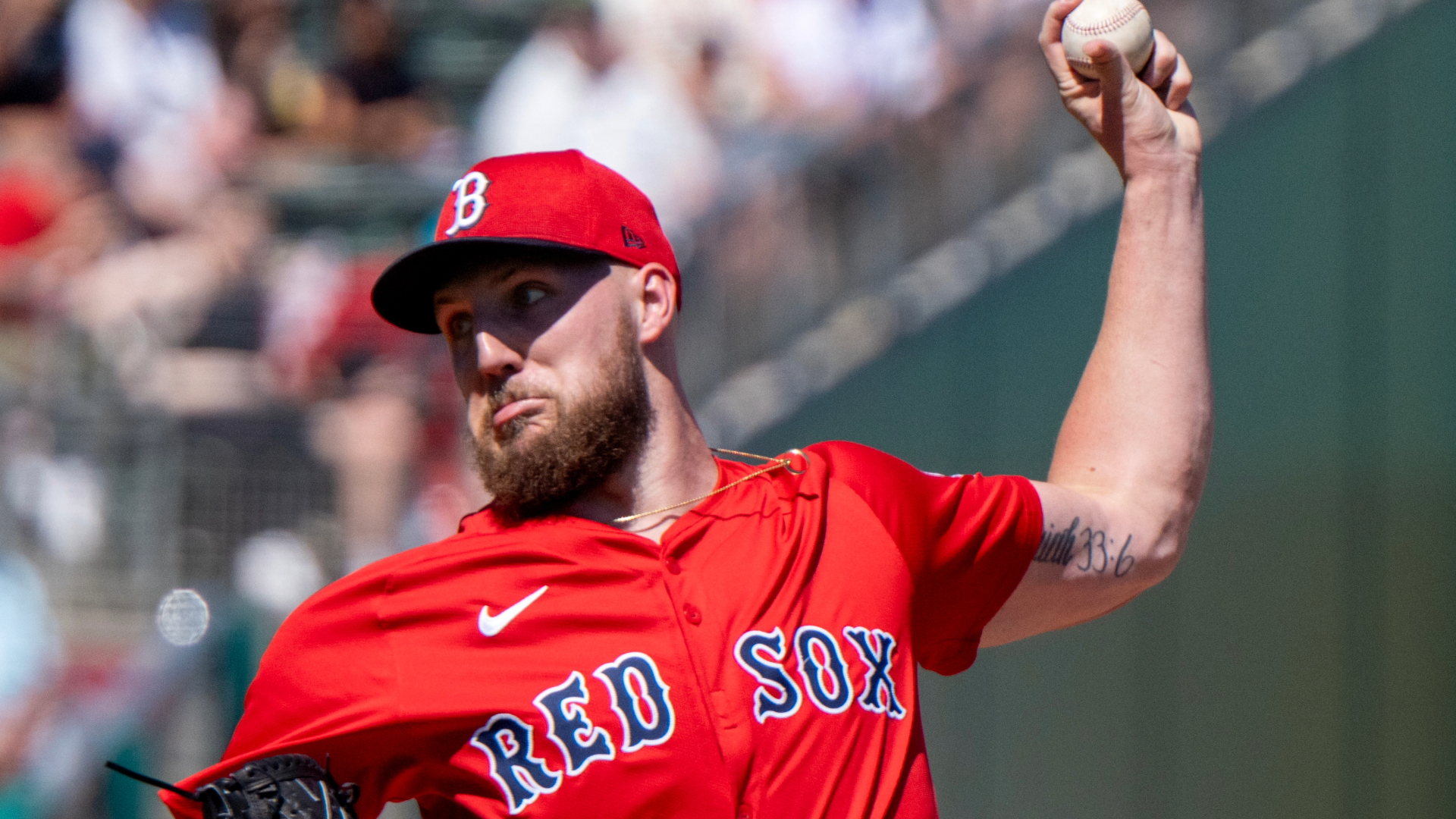 Boston Red Sox starting pitcher Garrett Crochet
