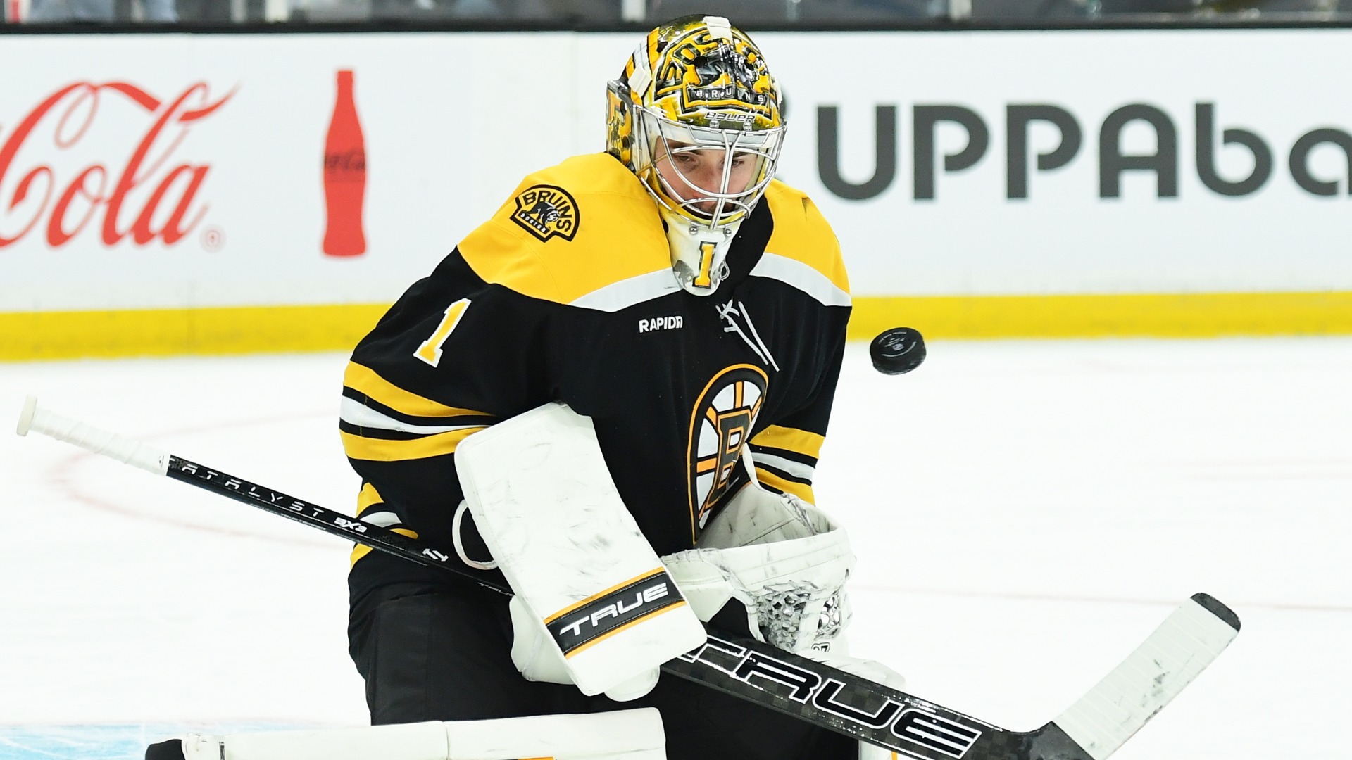 Boston Bruins goaltender Jeremy Swayman