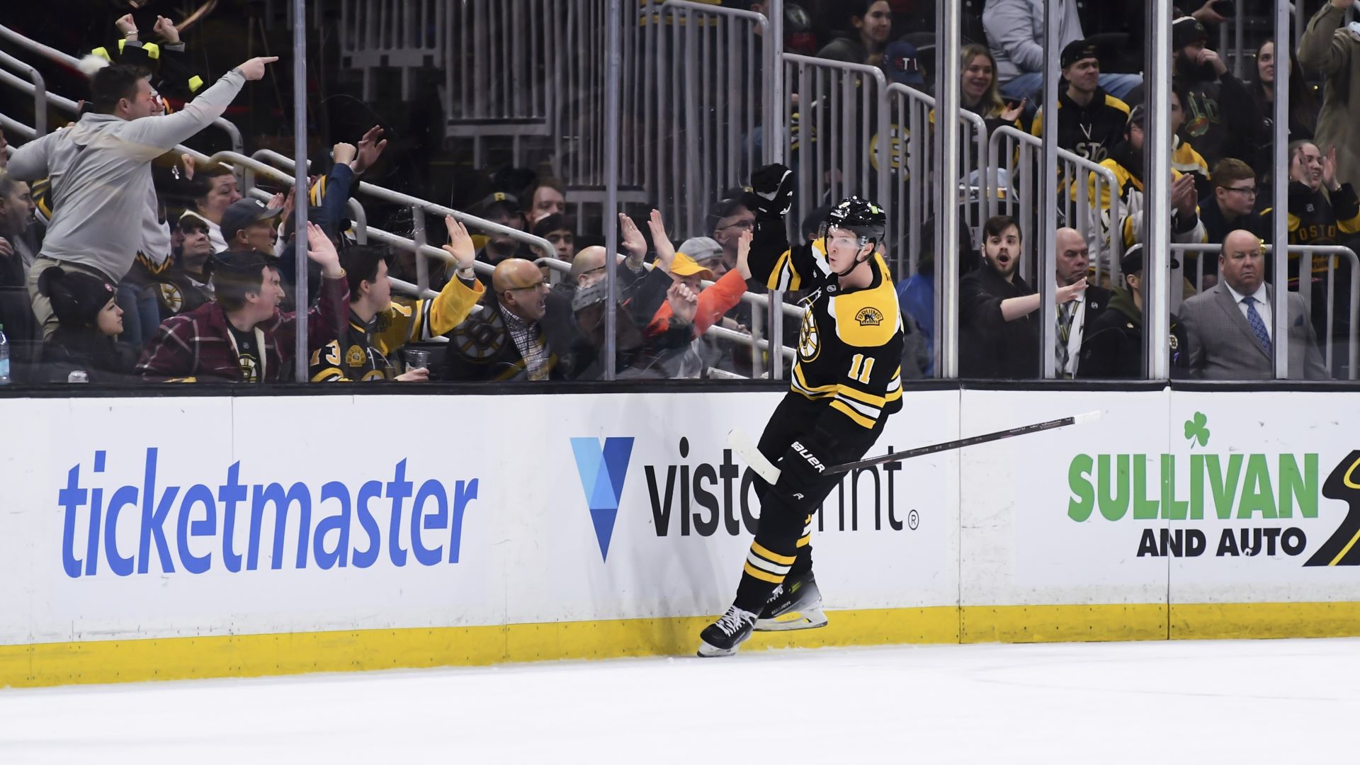 Boston Bruins forward Trent Frederic
