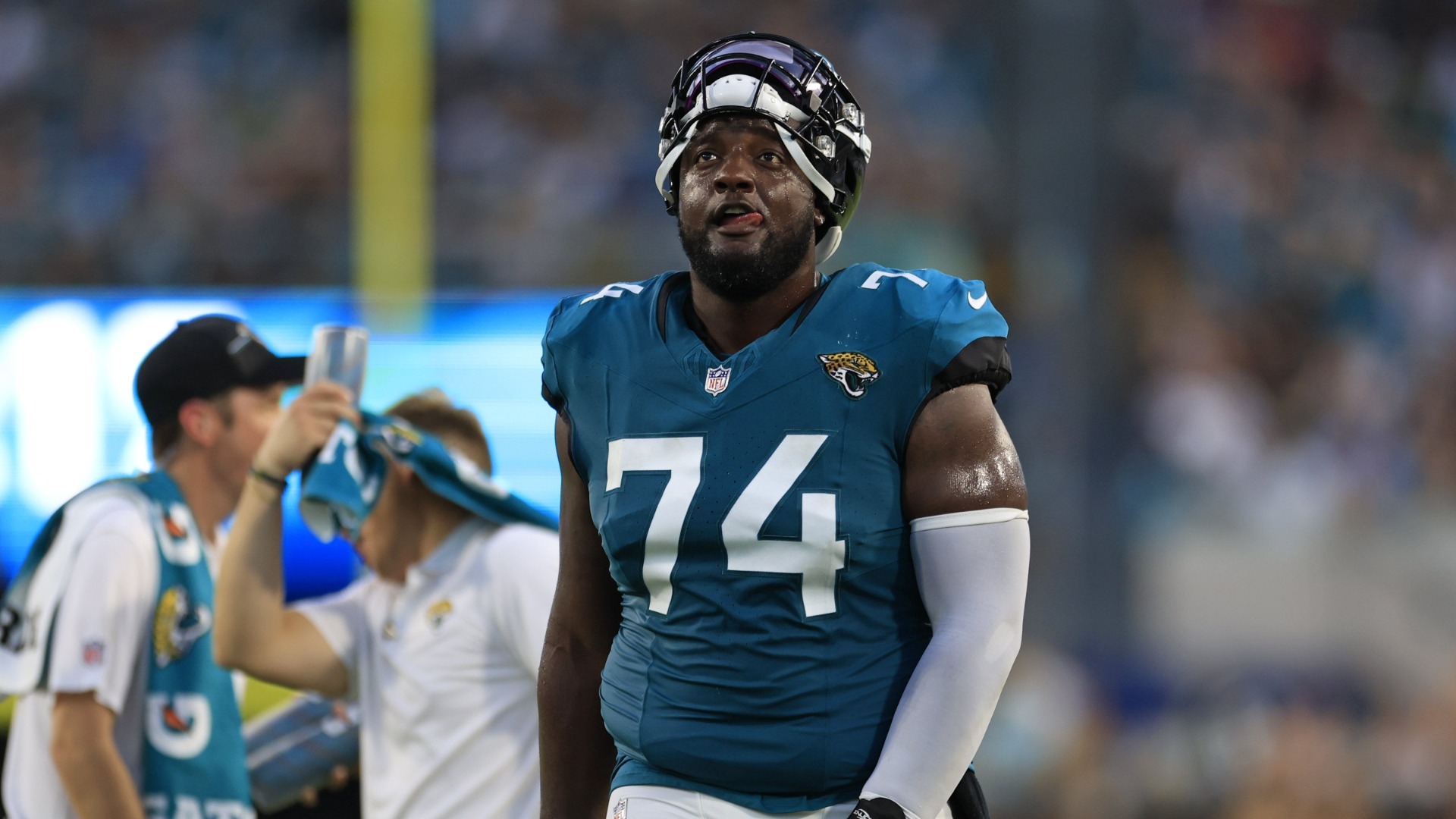 Houston Texans offensive tackle Cam Robinson