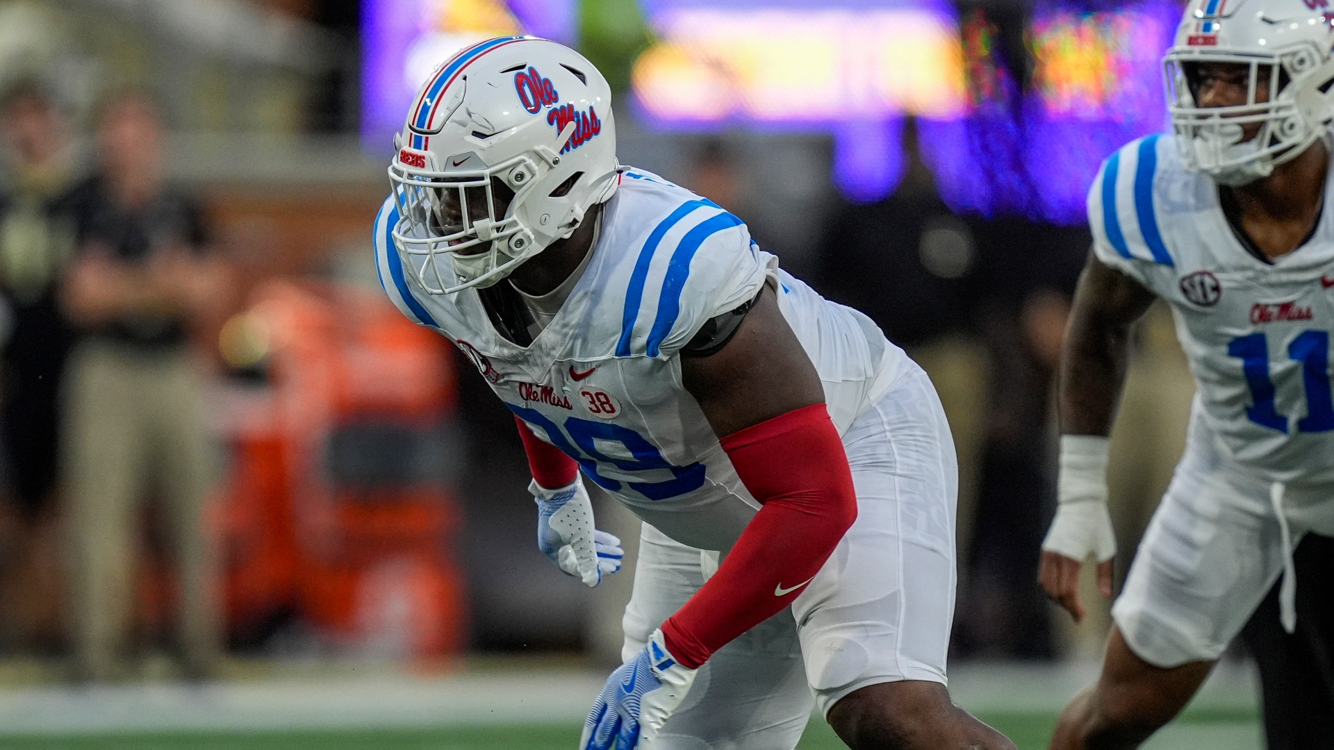 Mississippi Rebels defensive tackle JJ Pegues