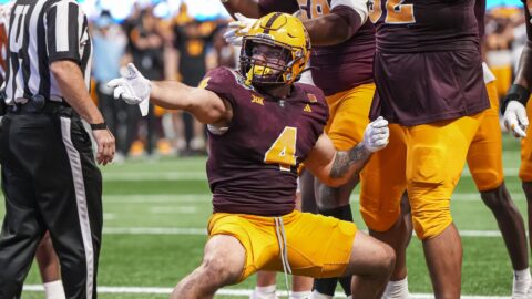 NFL draft prospect Cam Skattebo