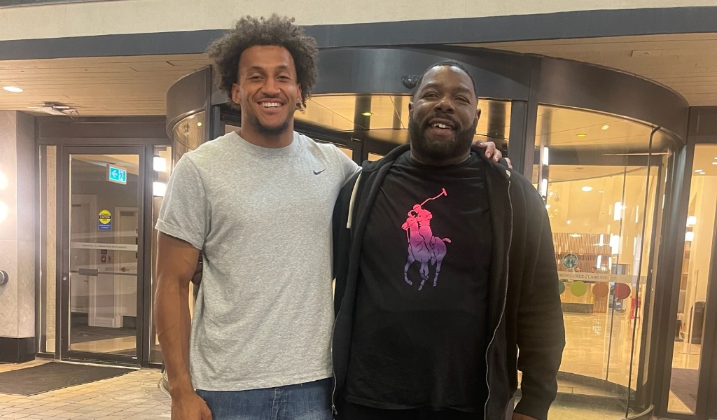NFL draft prospect Elic Ayomanor, Justin Dillon