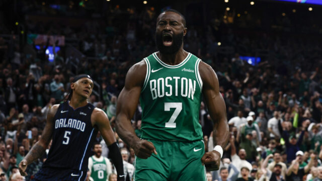 Boston Celtics guard Jaylen Brown