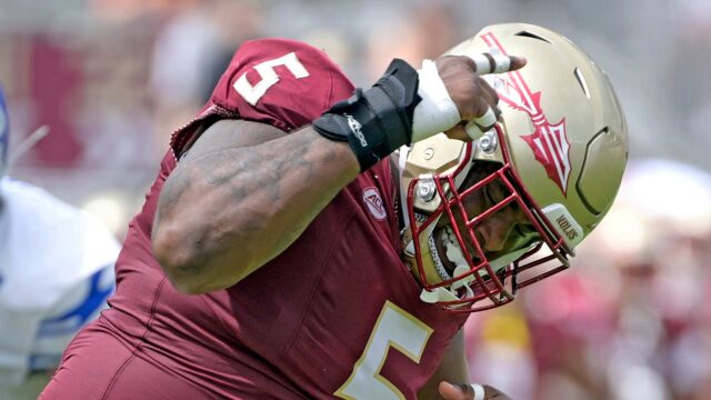 New England Patriots defensive tackle Joshua Farmer