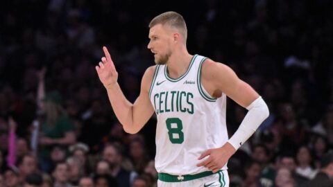 Boston Celtics center Kristaps Porzingis