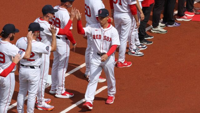 Boston Red Sox designated hitter Masataka Yoshida