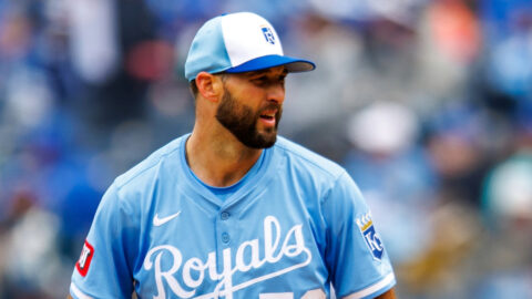 Kansas City Royals starting pitcher Michael Wacha