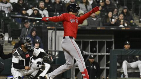 Boston Red Sox catcher Blake Sabol