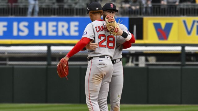 Boston Red Sox infielder Kristian Campbell