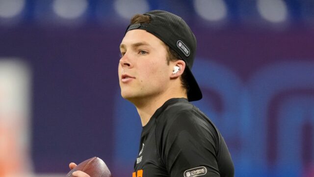 Indianapolis Colts quarterback Riley Leonard