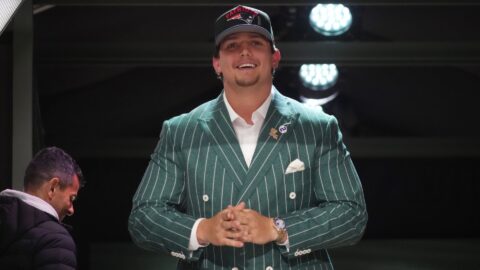 New England Patriots offensive tackle Will Campbell