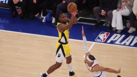 Indiana Pacers forward Aaron Nesmith