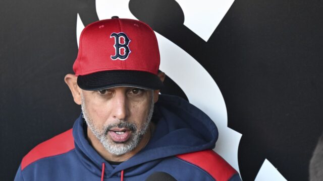 Boston Red Sox manager Alex Cora