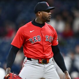 Boston Red Sox pitcher Aroldis Chapman