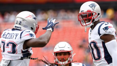 Former New England Patriots defensive backs Devin McCourty and Jason McCourty