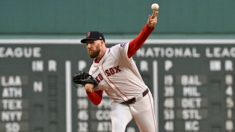 Boston Red Sox starting pitcher Garrett Crochet