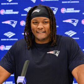 New England Patriots offensive lineman Jared Wilson
