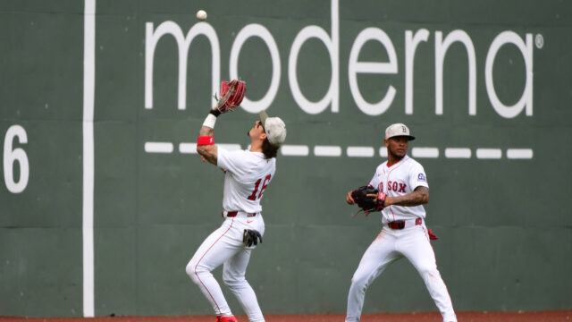 Boston Red Sox outfielders Jarren Duran and Ceddanne Rafaela