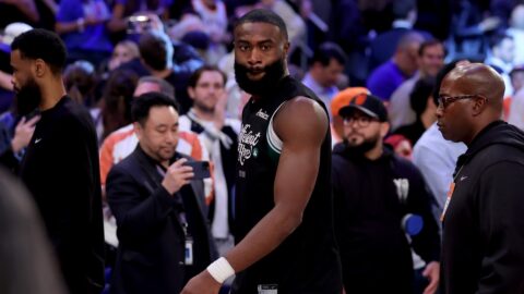 Boston Celtics forward Jaylen Brown