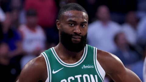 Boston Celtics forward Jaylen Brown