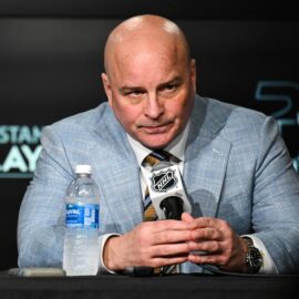 St. Louis Blues coach Jim Montgomery