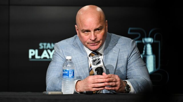 St. Louis Blues coach Jim Montgomery