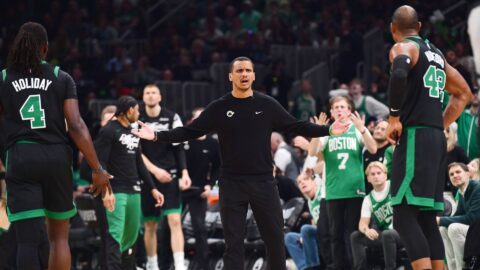 Boston Celtics head coach Joe Mazzulla