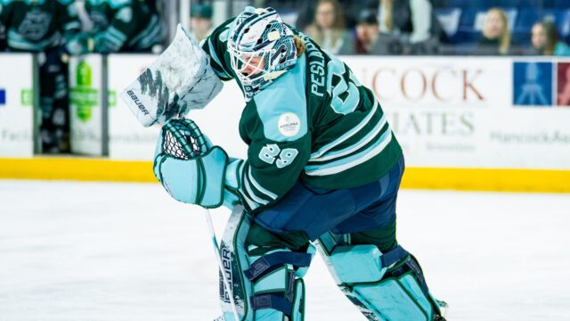 Boston Fleet goaltender Klára Peslarová