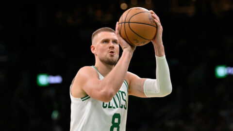 Boston Celtics center Kristaps Porzingis