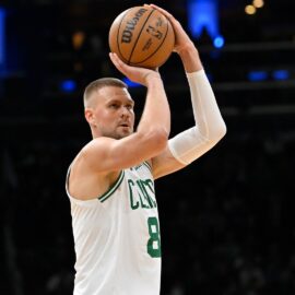 Boston Celtics forward Kristaps Porzingis