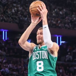 Boston Celtics center Kristaps Porzingis