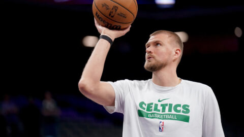 Boston Celtics center Kristaps Porzingis